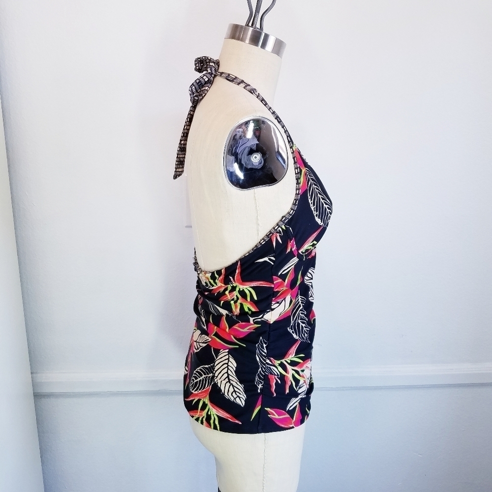 🌸 Athleta | Print Tankini  Swim Halter Top‎ - Picture 6 of 15